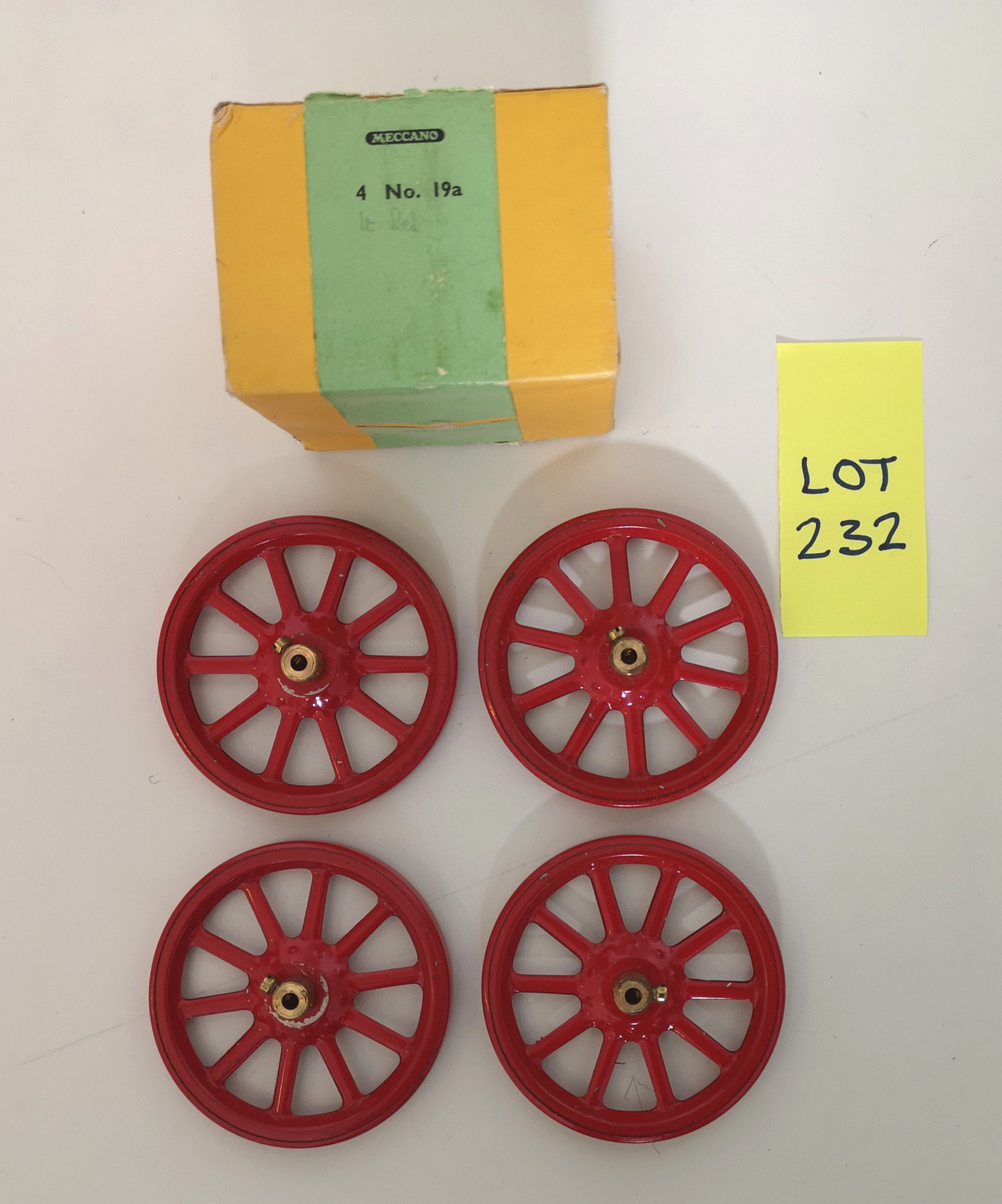 LOT 232 - Four 19a Spoked Wheels
