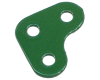 (133a) Corner Bracket, 2x2 Hole, Used Medium Green, Reasonable condition.