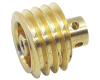 (167g) Large Tooth Worm Gear, 1" Dia, 16DP, Use With 167c