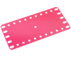 (194e) Plastic Plate, 11 x 5h, Slot ends, RED,
