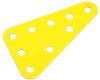 (221px) Rigid Plastic Triangular Plastic Plate. 3 x 4 holes.
