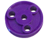 (22cp3p) 3-Flat Axle Pulley, 1" Dia Plastic
