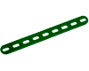 (2ass) Slotted Strip, 9 Hole, All Holes Slotted. GREEN
