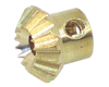 (30h) Bevel Gear 16 Teeth 1/2" Dia, 45 Deg