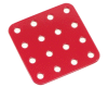 (72a) Flat Plate 4x4 Hole, RED