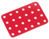 (72cxy) Flat Plate 4x7 Hole. RED