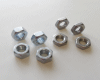 (637a) M6 Hex Nut&Lock-Nut (4 pairs) for travel limit stops/thrust bearing faces at rod ends.