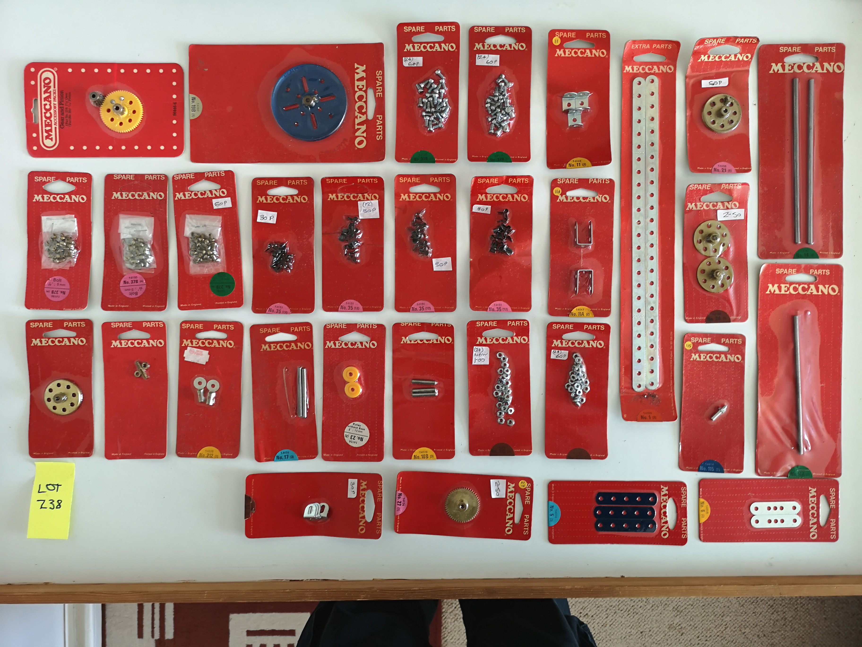 LOT 238 - Meccano Spare Packets