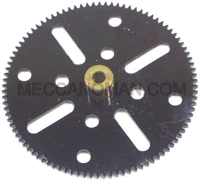 Meccano part 27c good condition black 2.5" gear wheel 95 tooth 