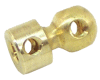 (136a) Handrail Coupling, Brass