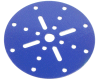 (146c) Circular Plate, DARK BLUE, orIginal VGC.  4-1/2" Dia,