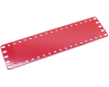 (196) Strip Plate, 19 x 5h, End Holes LIGHT RED