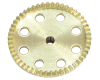 (328) 3-Flat Axle Contrate Gear, 50 Teeth, 8 Hole