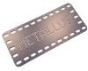 (4505-11m) Flat Name Plate "Metallus" 5 x 11 Hole