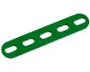 (5ss) Slotted Strip, 5h, All Holes Slotted, MARKLIN LIGHT GREEN