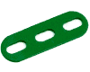 (6ass) Slotted Strip, 3 Hole, All Holes Slotted