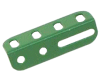 (9es) Angle Girder 4 Hole, Slotted as Part 55a, 2nd Q Green.
