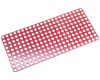 (X435) "X" Series Flat Plate, 10x22 Hole 2-1/2" x 5-1/2", RED